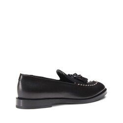 Women’s black leather Brera loafer