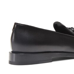 Women’s black leather Brera loafer