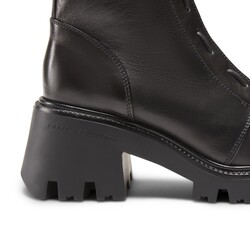 Women’s black leather ankle boot