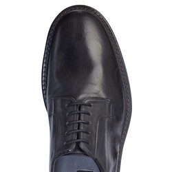 Men’s charcoal gray leather Derby shoe