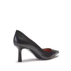 Black-colored leather pump
