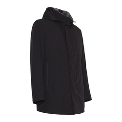 Men’s black coat with shearling lining