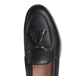 Black leather Brera loafer