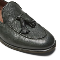 Mocassino Brera in pelle colore verde foresta