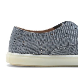 Navy blue printed leather Hobo Sport sneaker