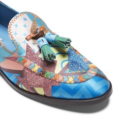 Special Embroidery Brera Loafer made of multicolored fabric