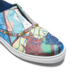 Multicolored fabric Special Embroidery Hobo Sport sneaker