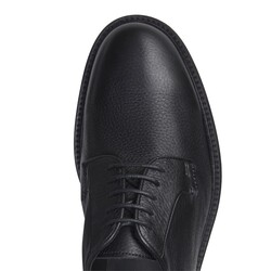 Туфли на шнуровке из оленьей кожи черного цвета