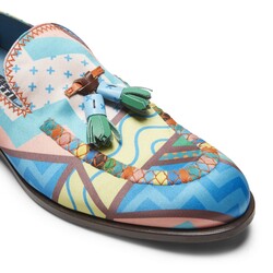 Special Embroidery Brera Loafer made of multicolored fabric