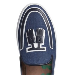 Blue fabric Brera Sport sneaker