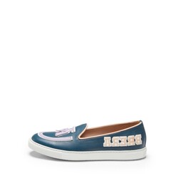 Mediterranean blue / wisteria leather Brera Sport sneaker