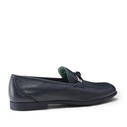 Ocean-colored leather Yacht loafer