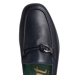 Ocean-colored leather Yacht loafer