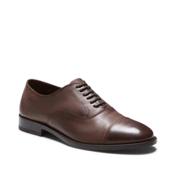 Chestnut leather lace-up
