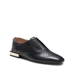 Black leather Hobo derby