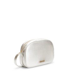 Silver leather Brera shoulder bag