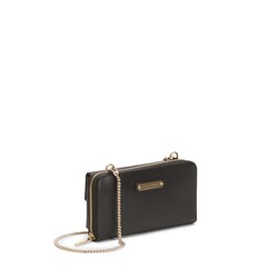 Black leather clutch wallet