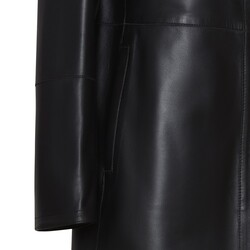 Black leather coat