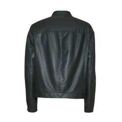 Forest green leather jacket