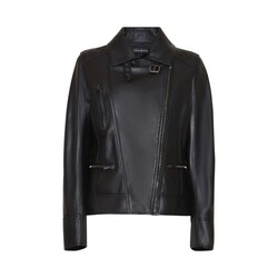Black leather jacket
