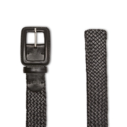 Cinturón entrelazado color negro para mujer