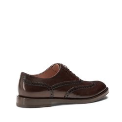 Women’s mahogany leather Oxford shoe