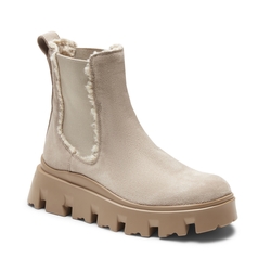 Combact Beatle boot in sand-coloured suede