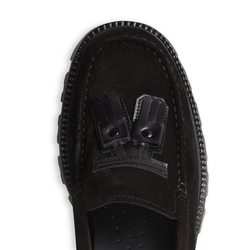Loafer aus schwarzem Veloursleder