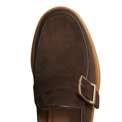 Cocoa brown suede loafer