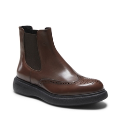 Wilson Beatle boot in smooth chestnut brown leather
