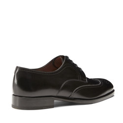 Men’s Wilson derby shoe in black gradient leather.