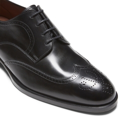 Men’s Wilson derby shoe in black gradient leather.