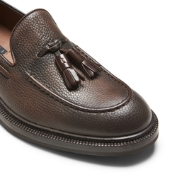 Brera loafer in mahogany tumbled leather