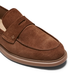 Band loafer in tan suede