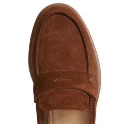 Band loafer in tan suede