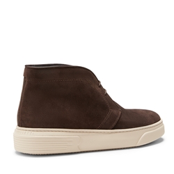 Desert boot in cocoa brown suede