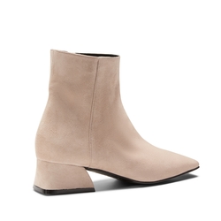 Ankle boot in blush pink suede