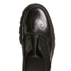 Туфли дерби на шнуровке из гладкой кожи черного цвета
