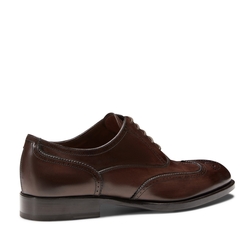 Wilson Oxford shoe in ebony gradient leather.
