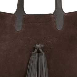 Cocoa leather Hobo tote bag