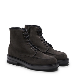 Ankle boot in charcoal grey suede