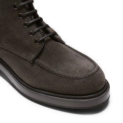 Ankle boot in charcoal grey suede