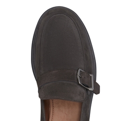 Loafer in charcoal grey suede