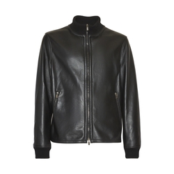 Men’s jacket in black nappa leather