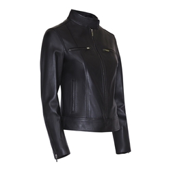 Women’s jacket in black nappa leather