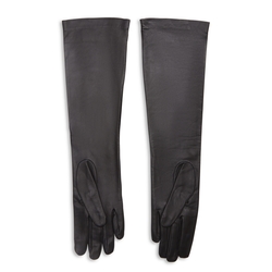 Women's black leather glove
