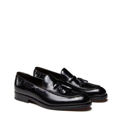 Brera men’s loafer made of black buffed leather