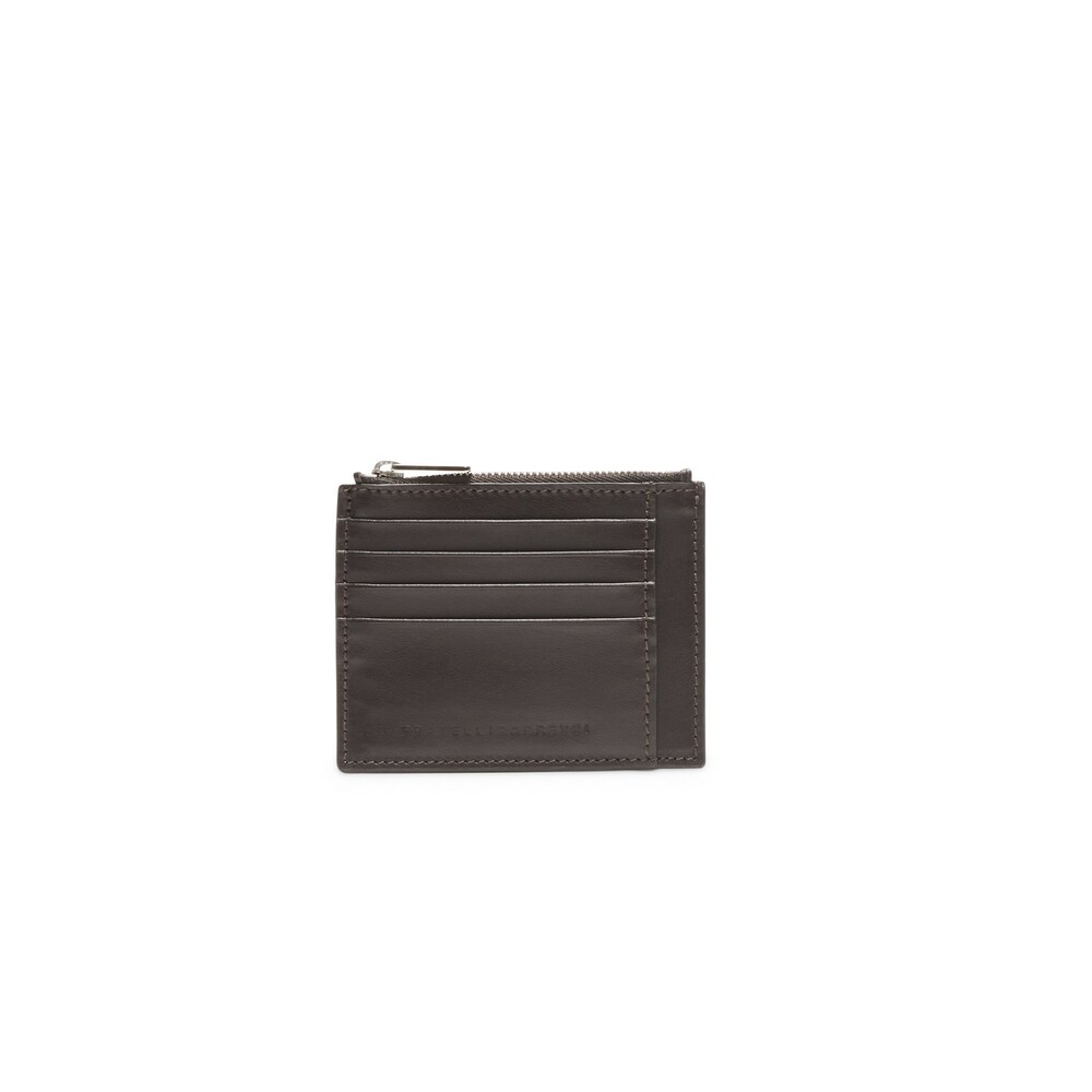Men’s brown leather credit card holder