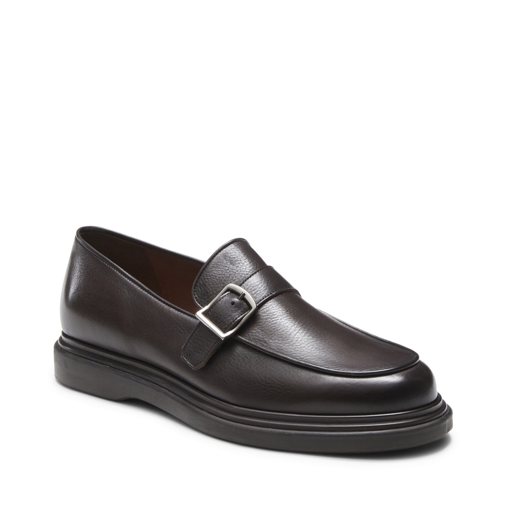 Loafer in mahogany leather