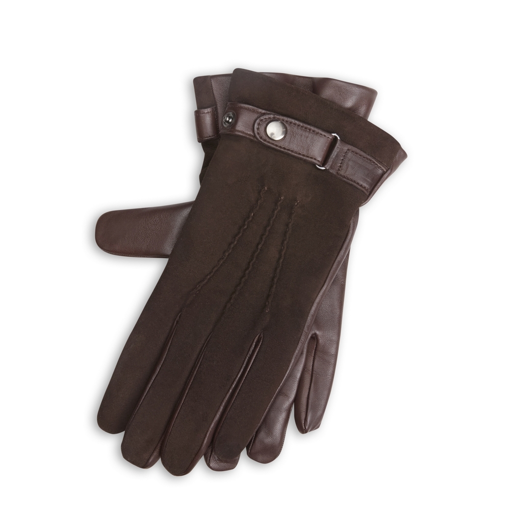 Men's brown leather glove
